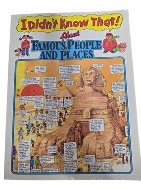 Vintage 90s I Didnt Know That About Famous People and Places Search and Find Boo